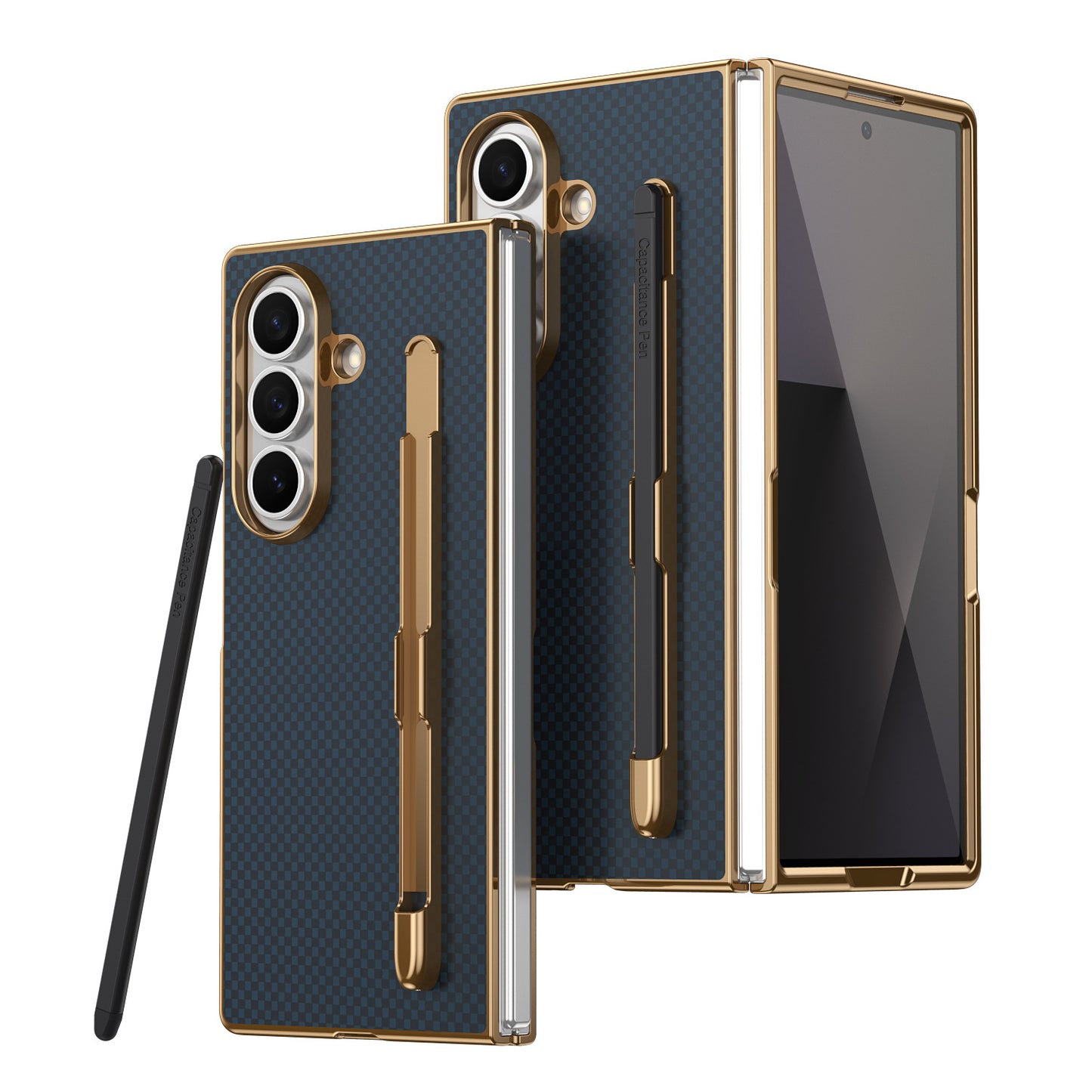 Samsung Z Fold Series Kevlar Pen Slot Case Ultra Thin Case with Pen  (Exclusive)