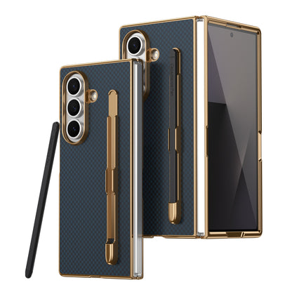 Samsung Z Fold Series Kevlar Pen Slot Case Ultra Thin Case with Pen  (Exclusive)