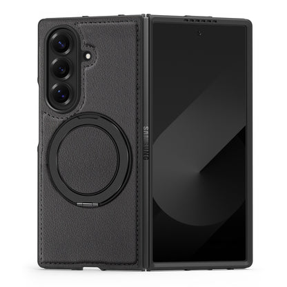 Samsung Fold & Flip Series off Stacked Mobile Phone Case Yashi Leather Texture 360 Magnetic Rotating Stand (Exclusive)
