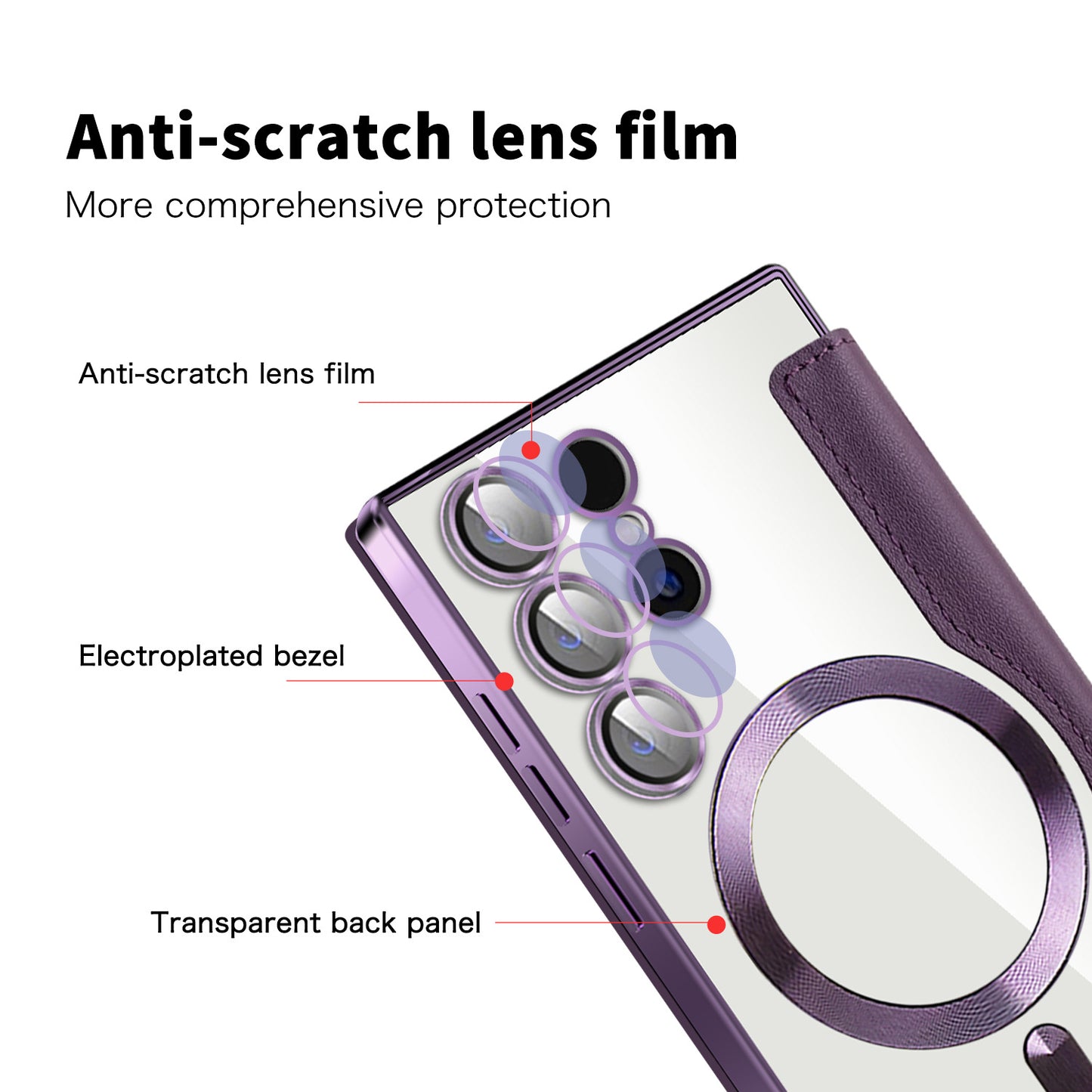 Samsung Ultra series Electroplated Gold Shield Magnetic Case (Exclsuive)