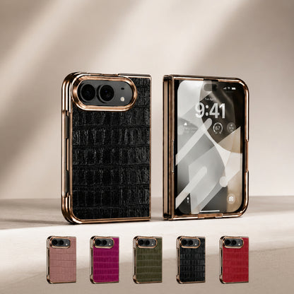 Apple Iphone Ultra Fold series Crocodile Pattern Foldable Phone Case (Exclusive)