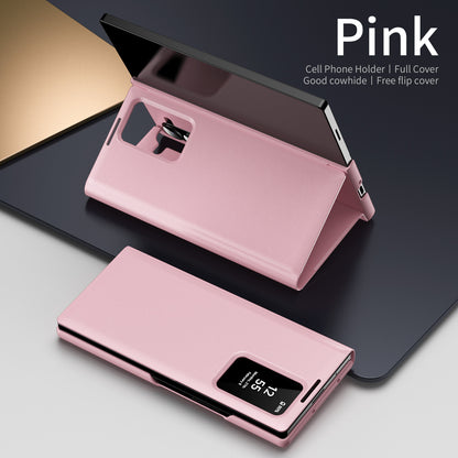 Samsung Fold Series Smart Window Card, Business Leather Case, Flip Cover, Anti-Fall Case (Exclusive)