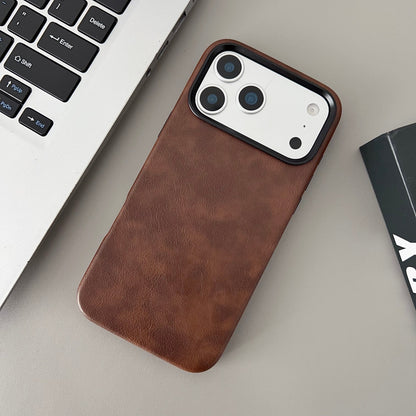 Apple Iphone Horse Leather Pattern Magnetic Phone Case (Exclusive)