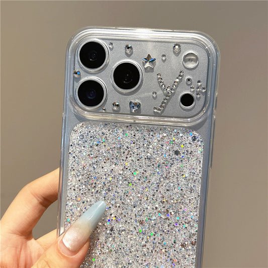 Apple Iphone Instantly transforms into a glittery for shockproof, has epoxy resin Case (Exclusive)