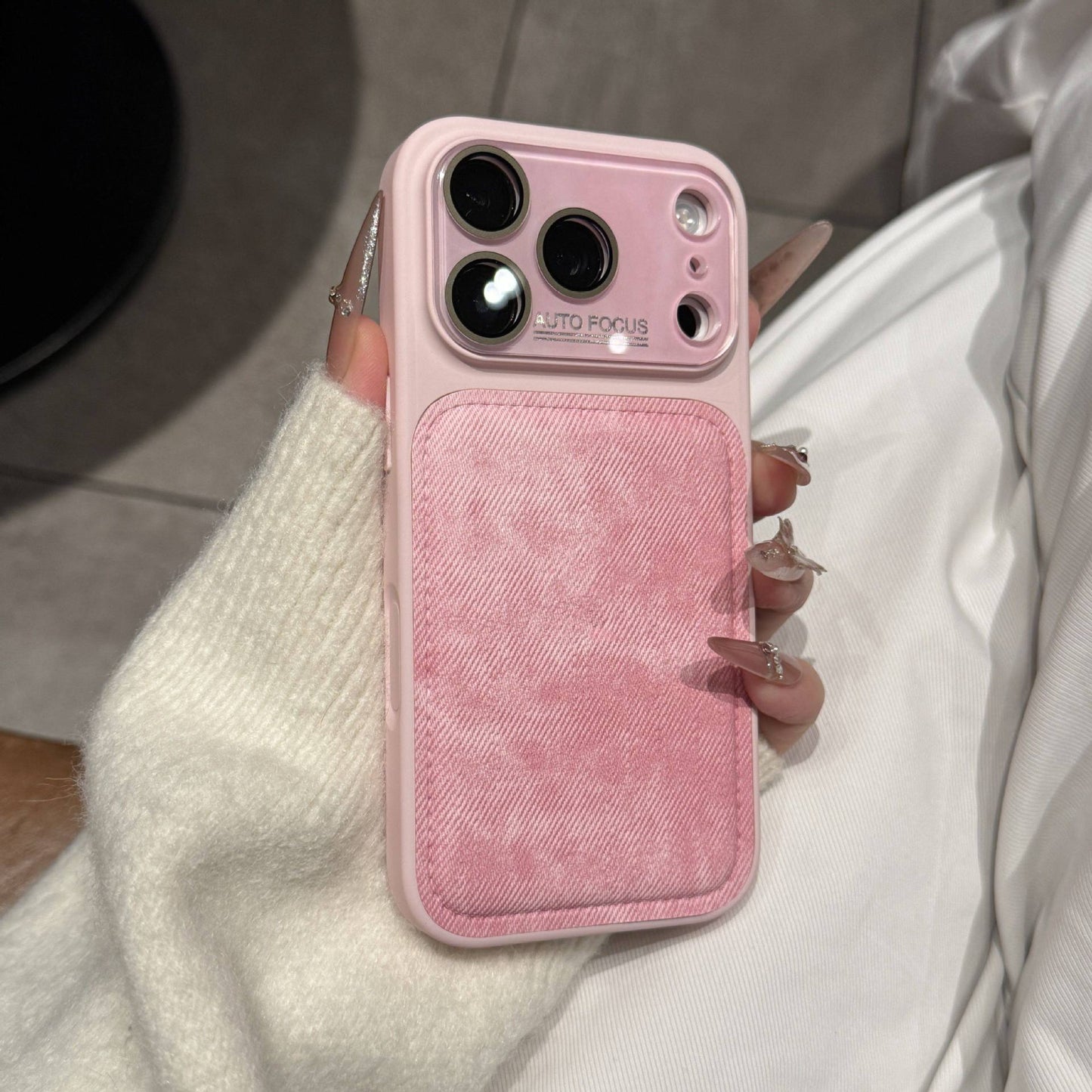 Apple Iphone Denim Pattern Suitable Film for Autumn and Winter Case (Exclusive)