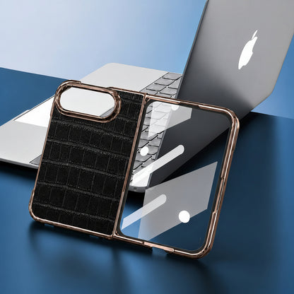 Apple Iphone Ultra Fold series Crocodile Pattern Foldable Phone Case (Exclusive)