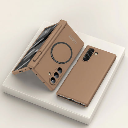 Samsung Fold series Extraordinary Magnetic Pen Slot Hinge All-Inclusive Protective Case (Exclusive)