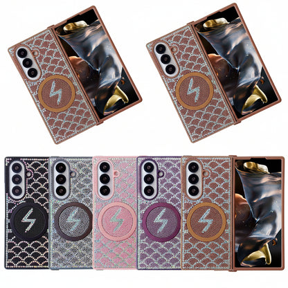 Samsung Foldable Screen Glitter Diamond Magnetic Bracelet Protective Case (Exclusive)