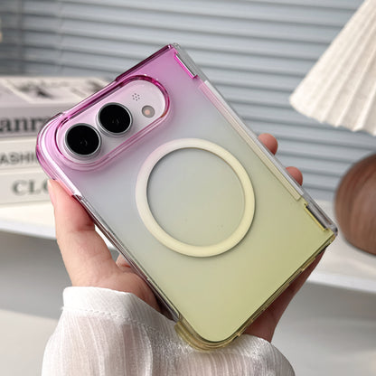 Apple iPhone Ultra fold phone case, gradient magnetic stand case (Exclusive)