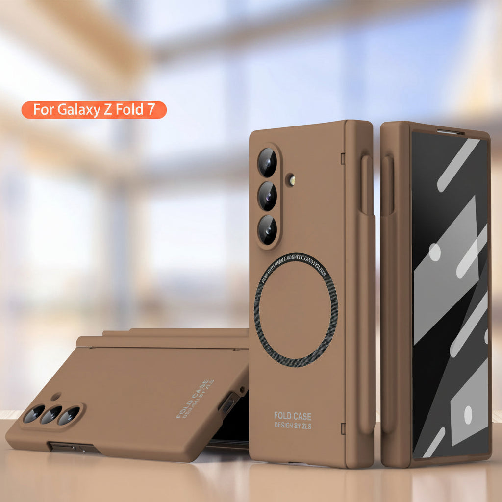 Samsung Fold series Extraordinary Magnetic Pen Slot Hinge All-Inclusive Protective Case (Exclusive)