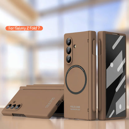 Samsung Fold series Extraordinary Magnetic Pen Slot Hinge All-Inclusive Protective Case (Exclusive)