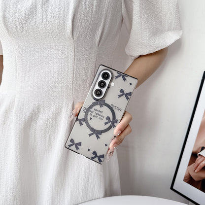 Samsung Fold Series Frosted Single shell + Bracket case (Exclusive)