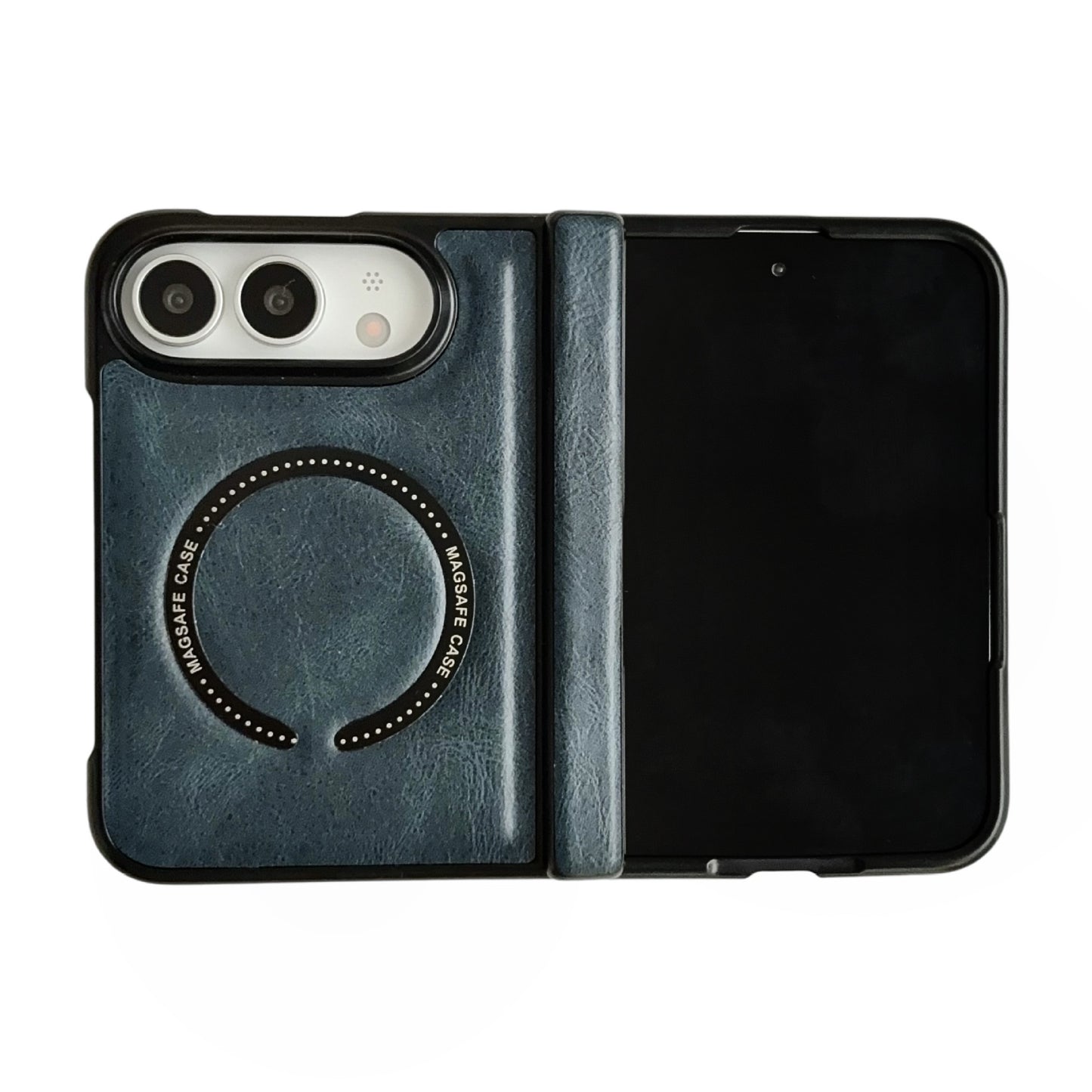 Apple Iphone Ultra Horse Pattern Magnetic Central Axis Spring Hinge Foldable Screen Protector case (Exclusive)