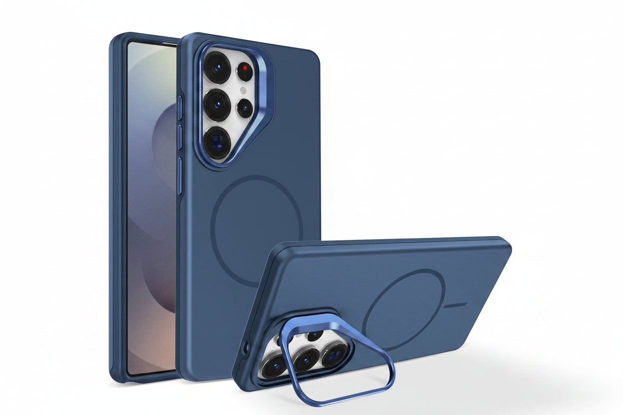 Samsung Ultra Series Pinchuang Solid Color Magnetic Lens Holder Anti-Fall Protective Cover  (Exclusive)