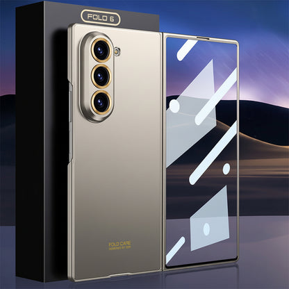 Samsung Fold series Pure Color Silk-Like Ultra-Thin Foldableing Screen Case Film Integrated Protective Cover (Exclusive)