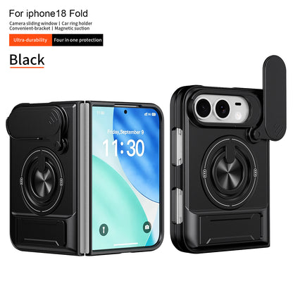 Apple iPhone Ultra Fold Shunjia sliding window Ultra stand, magnetic anti-drop phone case (Exclusive)