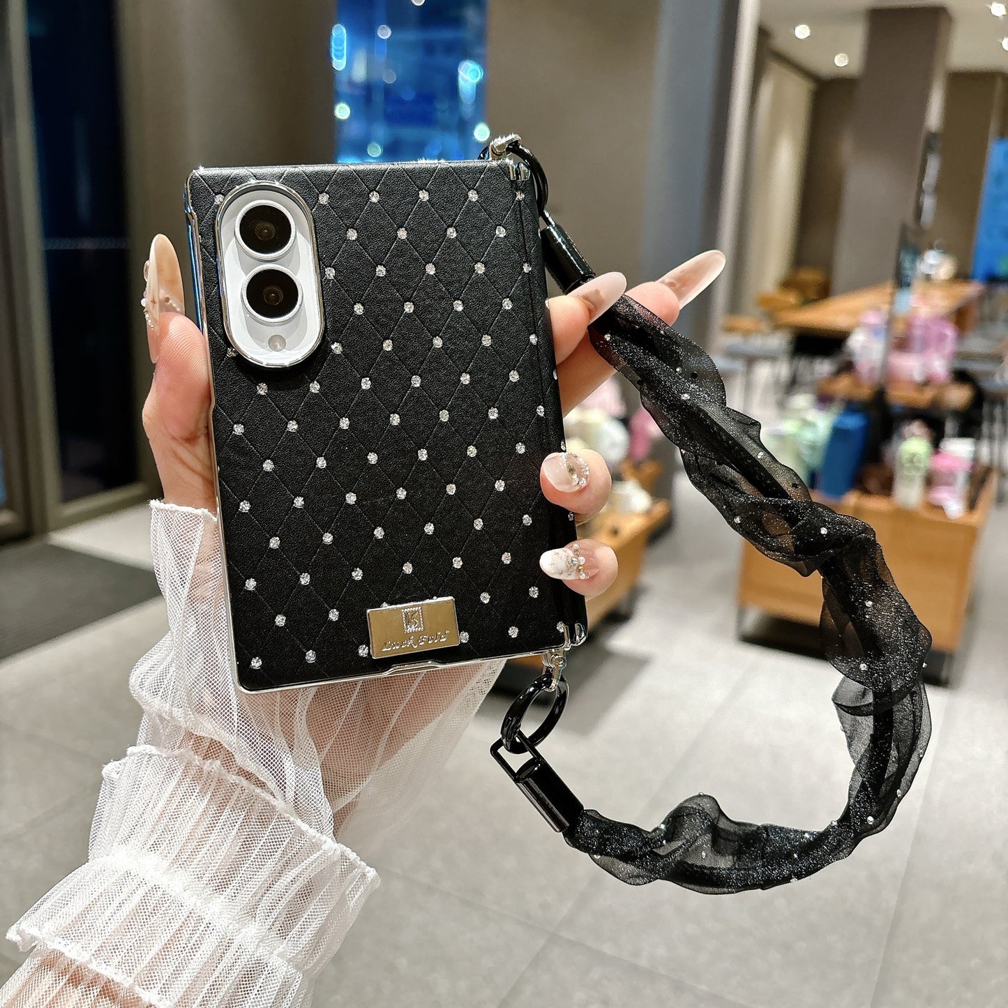 Samsung Z Fold Chanel-style  folding phone Case (Exclusive)