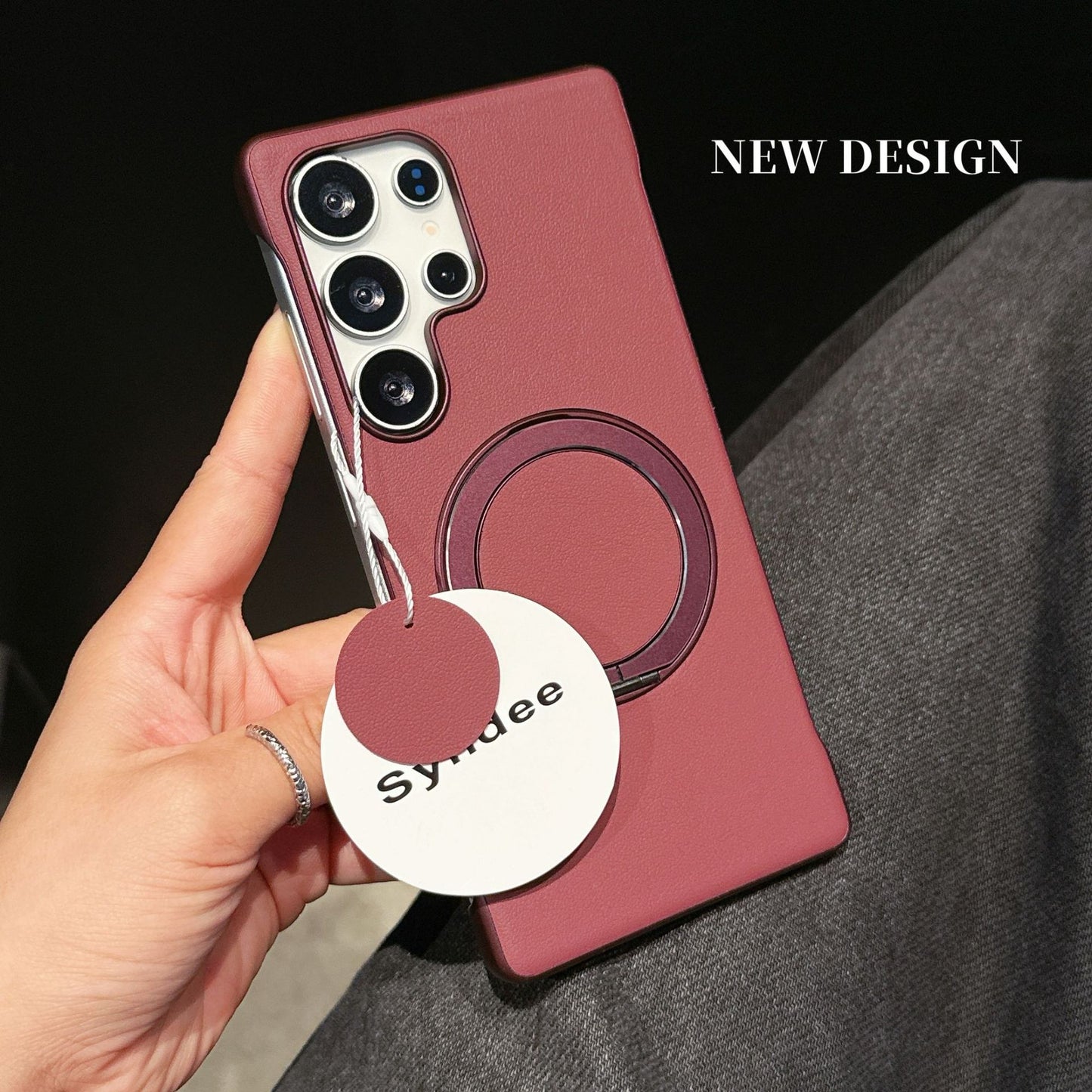 Samsung Ultra Series Plain Leather Cover with Stand with Vibrant Colors  (Exclusive)