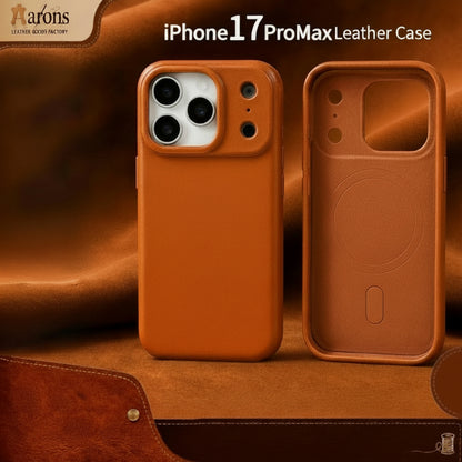 Apple iphone Genuine Leather Magnetic Full-Cover Leather Case (Exclusive)