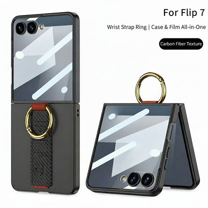 Samsung Flip Series Case Ultra-Thin Ring Wristband Shell Film Integrated (Exclusive)