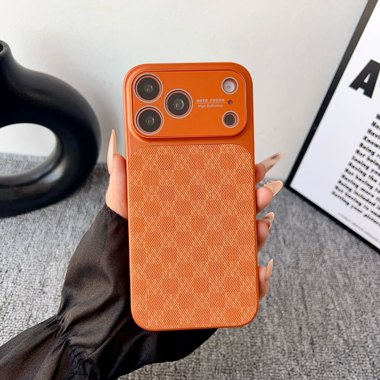 Apple Iphone Trendy Brand Plaid Pattern Phone Case (Exclusive)