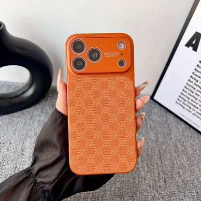 Apple Iphone Trendy Brand Plaid Pattern Phone Case (Exclusive)