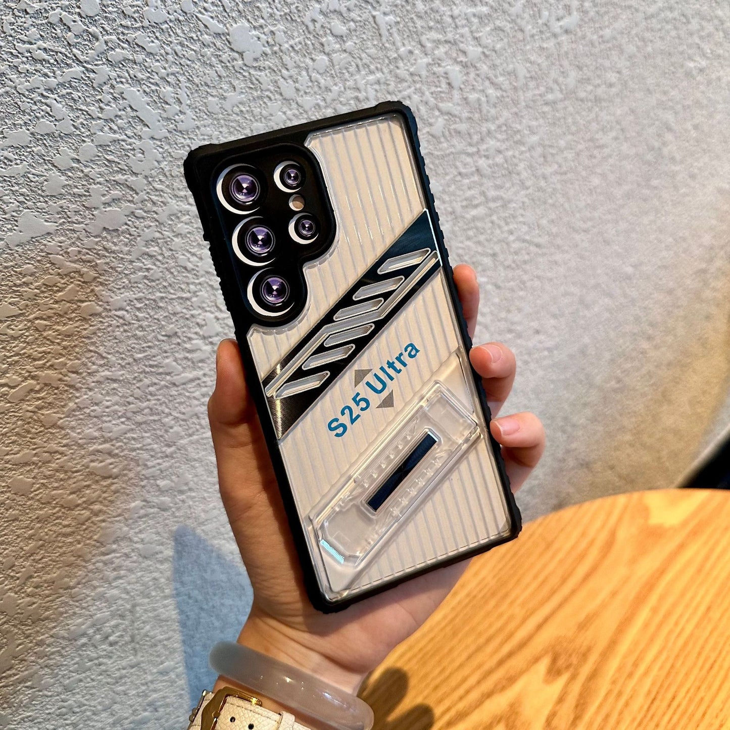 Samsung Ultra series Transparent kick stand cover (Exclusive)