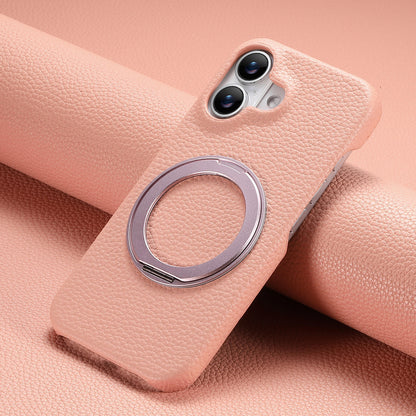 Apple Iphone series Rotating Stand Pebbled Leather Protective Cover (Exclusive)