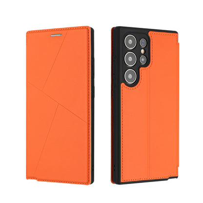 Samsung Ultra series Leather material all-inclusive thin magnetic card Case (Exclusive)