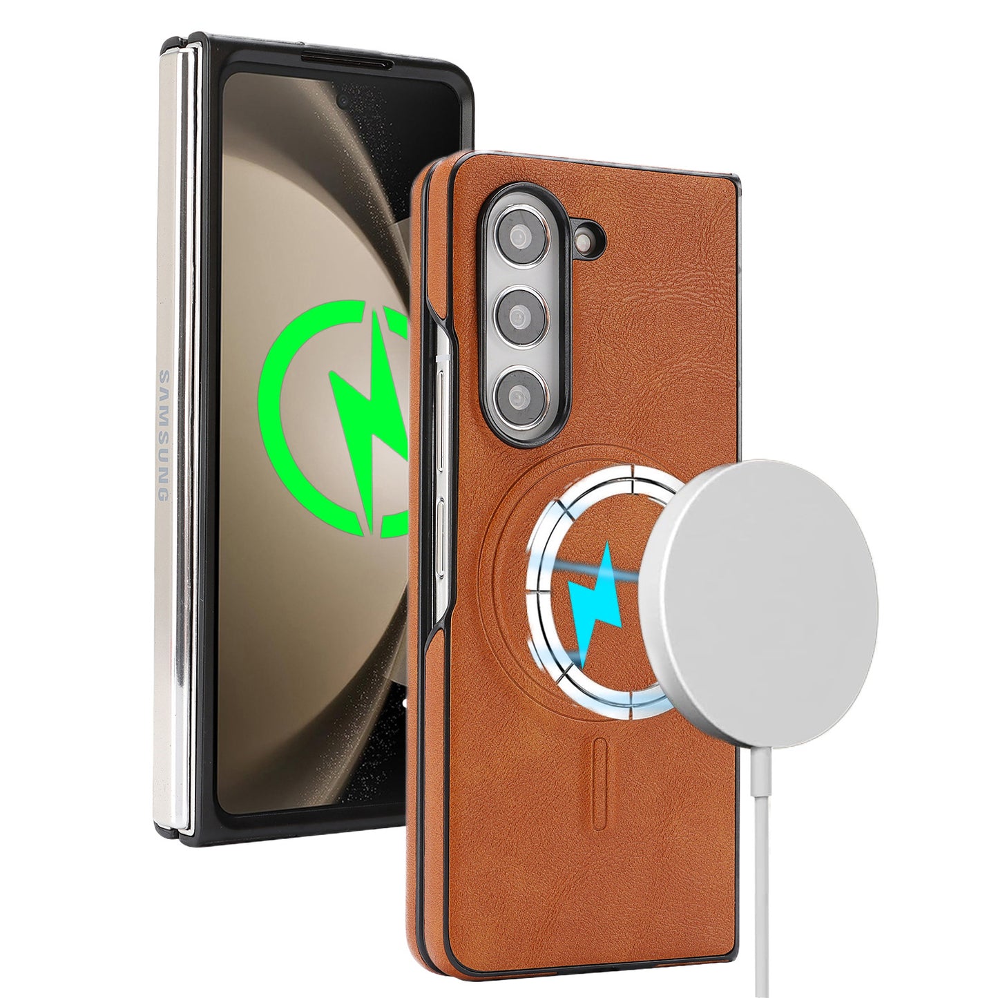 Samsung Fold series Wireless Charging Phone Case with Card Holder (Exclsuive)