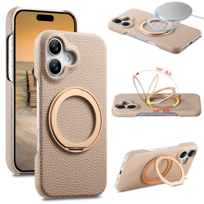 Apple Iphone series Rotating Stand Pebbled Leather Protective Cover (Exclusive)