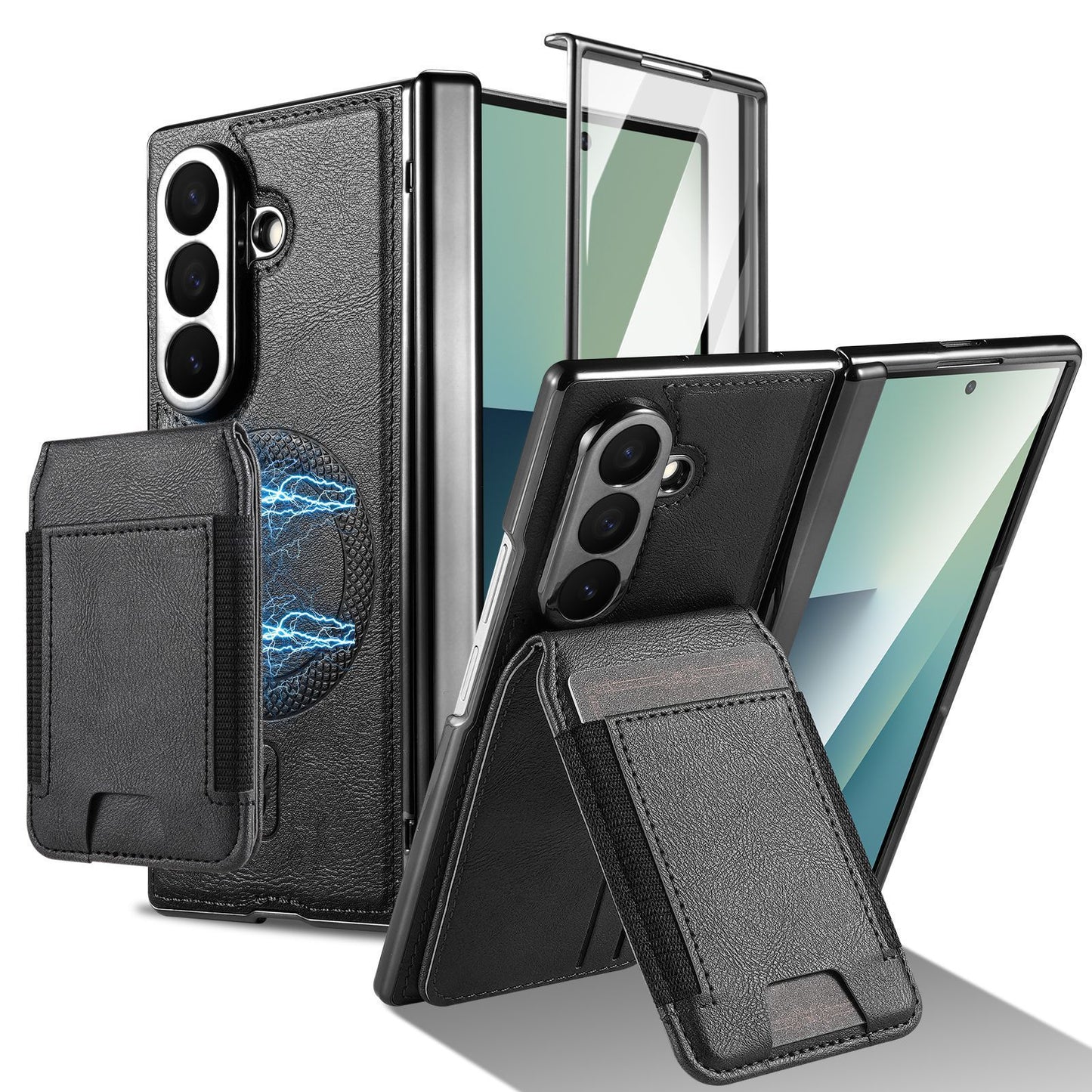 Samsung Fold Series Magnetic+Card Holder Foldable Phone Case (Exclusive)