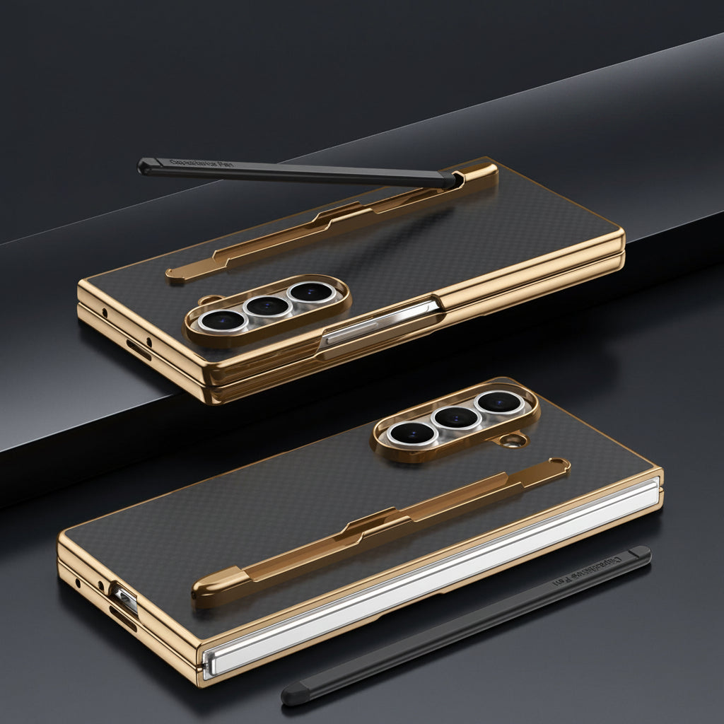 Samsung Z Fold Series Kevlar Pen Slot Case Ultra Thin Case with Pen  (Exclusive)