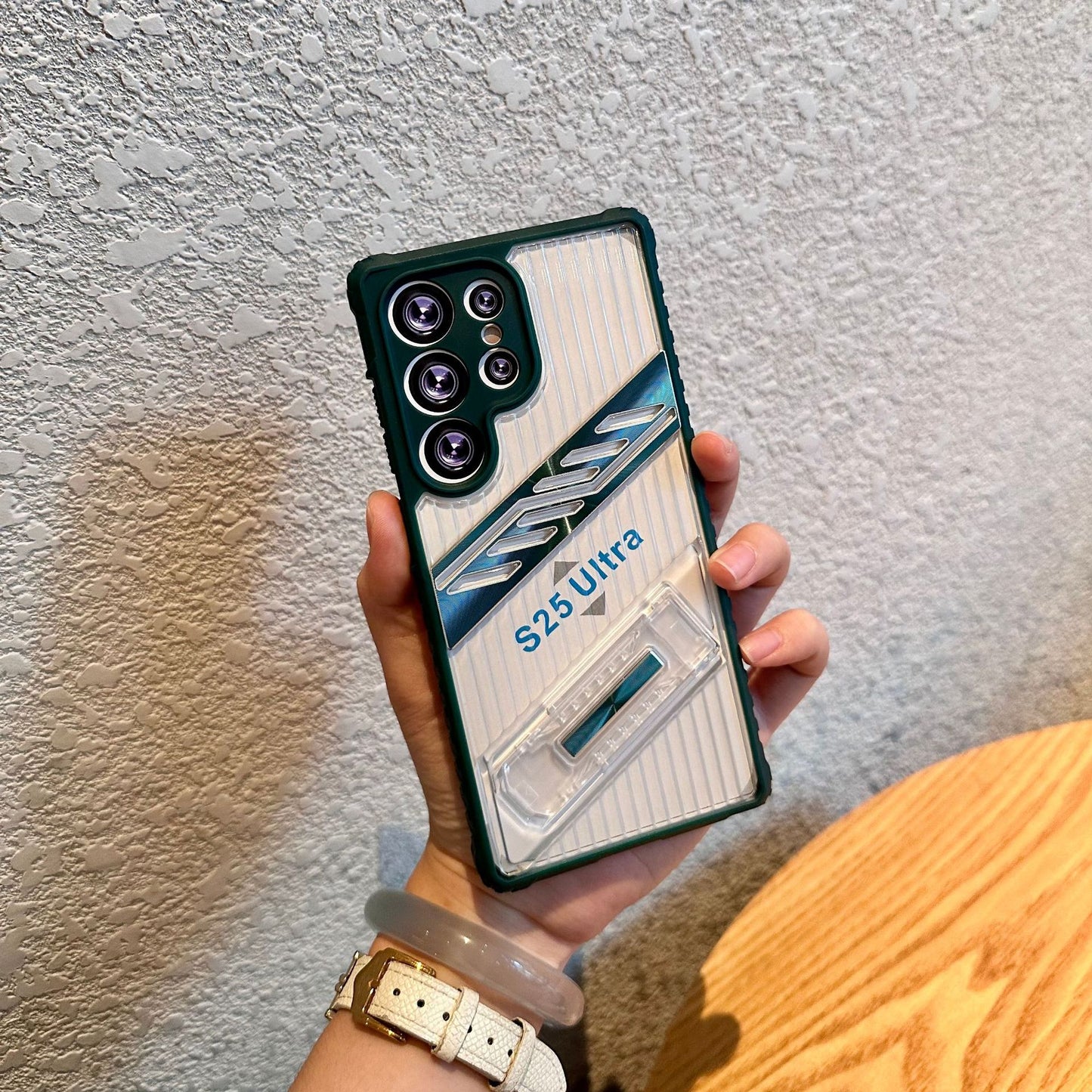 Samsung Ultra series Transparent kick stand cover (Exclusive)