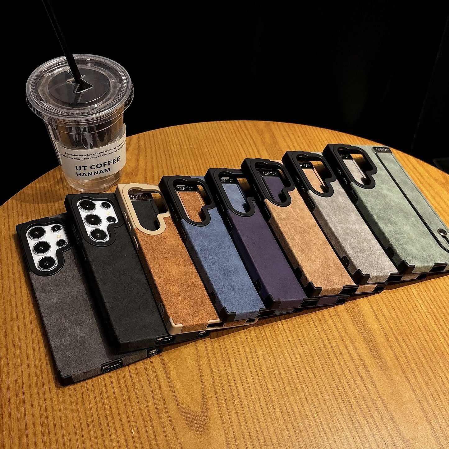 Samsung Ultra series Business Retro Suede Leather Wristband Stand Phone Case (Exclusive)