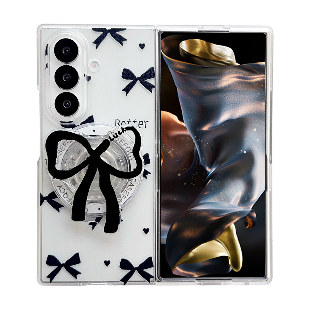 Samsung Fold Series Frosted Single shell + Bracket case (Exclusive)