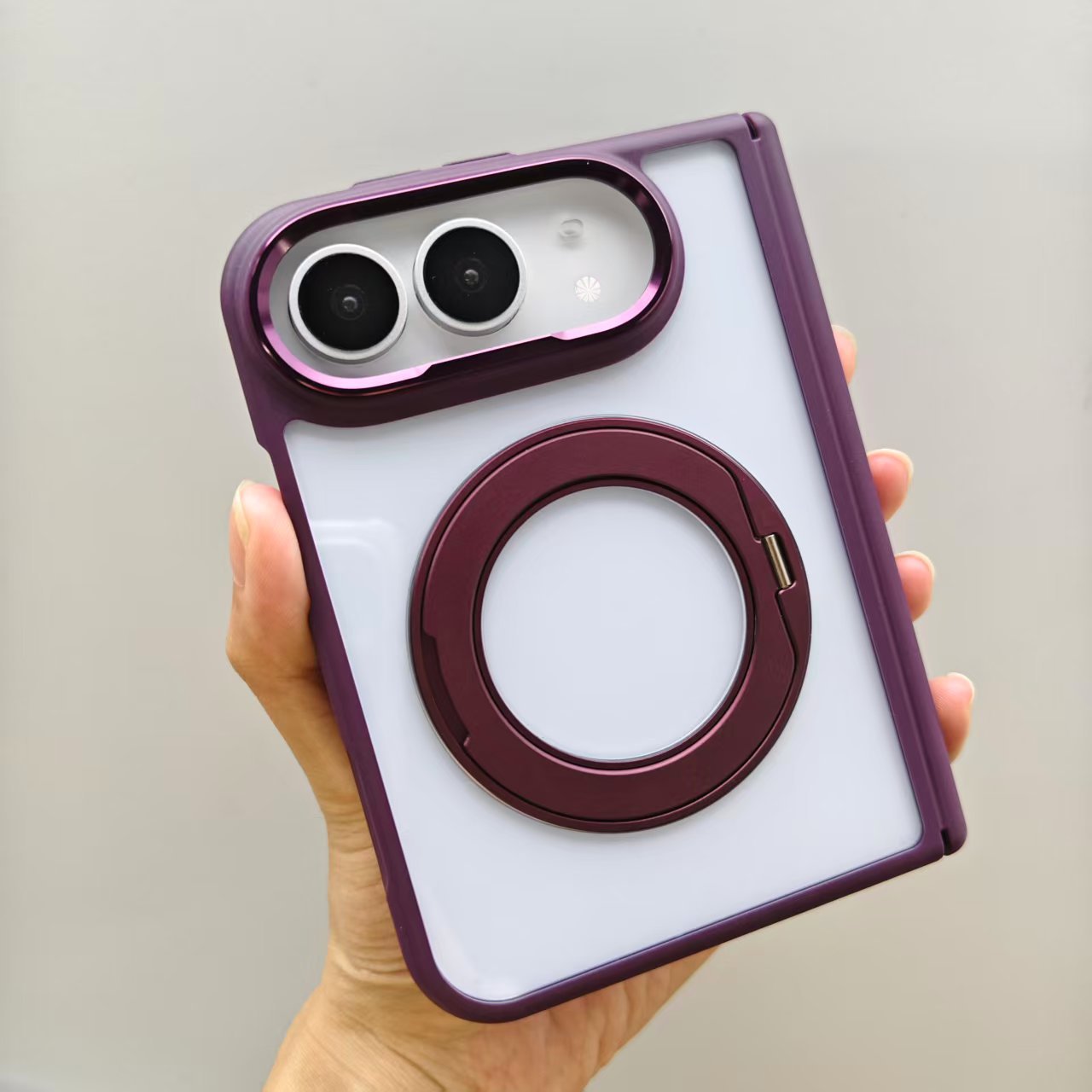 Apple Iphone Ultra series Magnetic Dopamine Rotating Stand Case (Exclusive)
