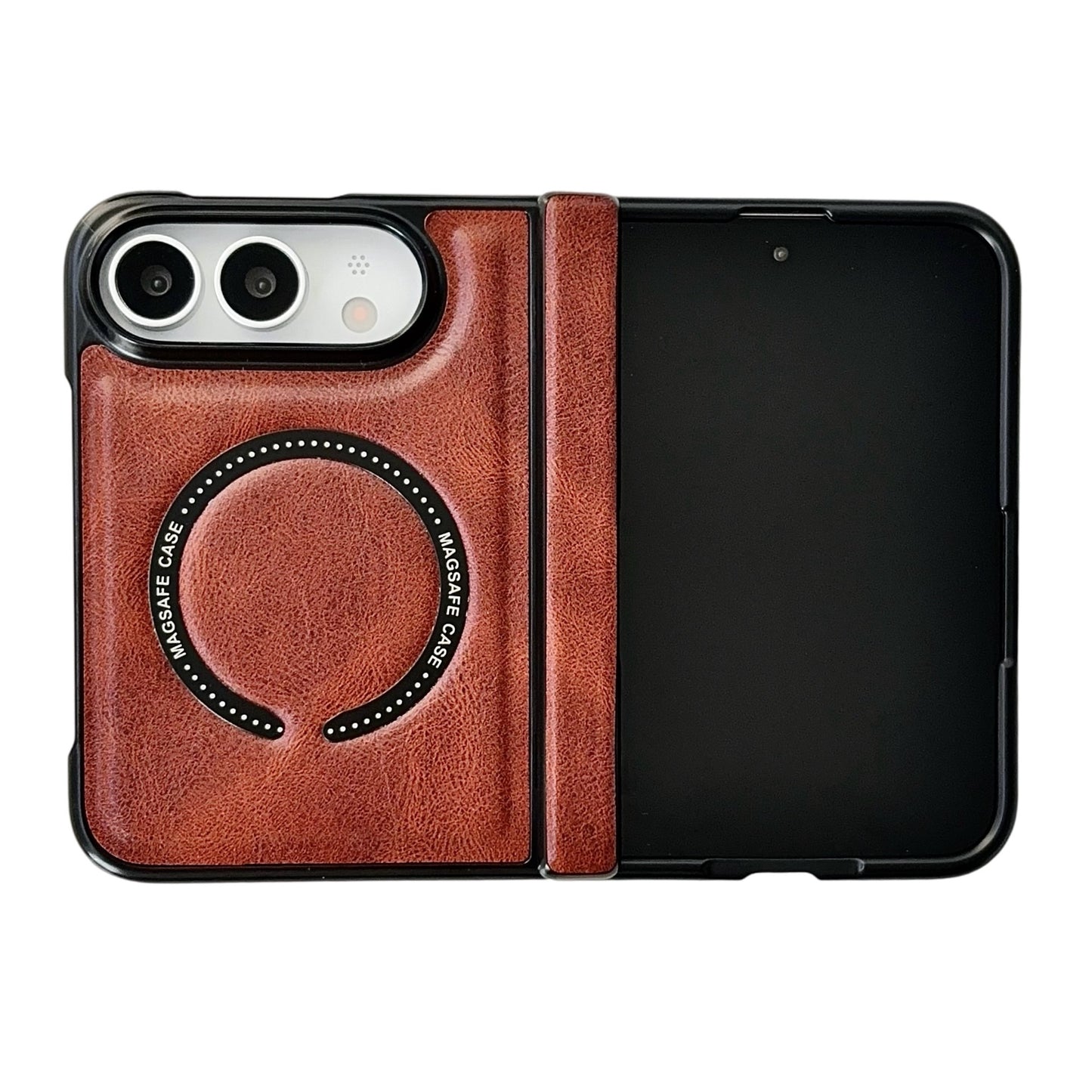 Apple Iphone Ultra Horse Pattern Magnetic Central Axis Spring Hinge Foldable Screen Protector case (Exclusive)