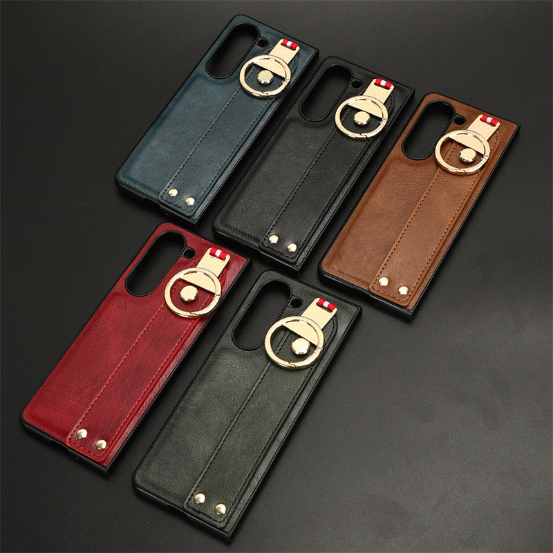Samsung Z Fold Wrist Strap Leather Case Lanyard Bottle opner case  (Exclusive)