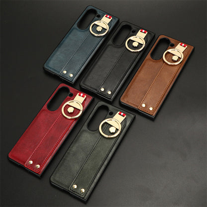Samsung Z Fold Wrist Strap Leather Case Lanyard Bottle opner case  (Exclusive)