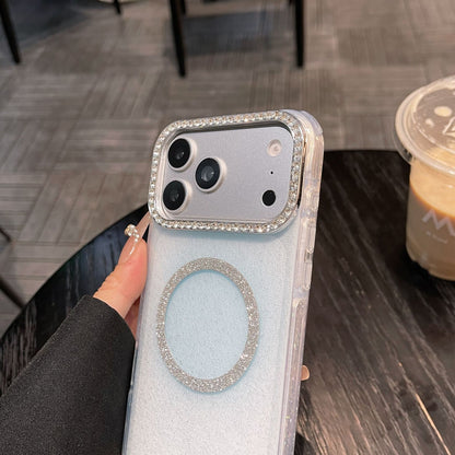 Apple Iphone Glitter Back Cover Magnetic suction Case  (Exclusive)