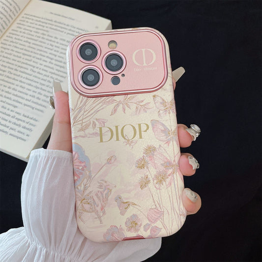 Apple Iphone series D flower Butterfly White Case (Exclusive)