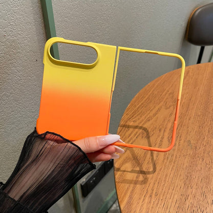 Apple Iphone Ultra fold series skin-textured gradient dual-color design case (Exclusive)