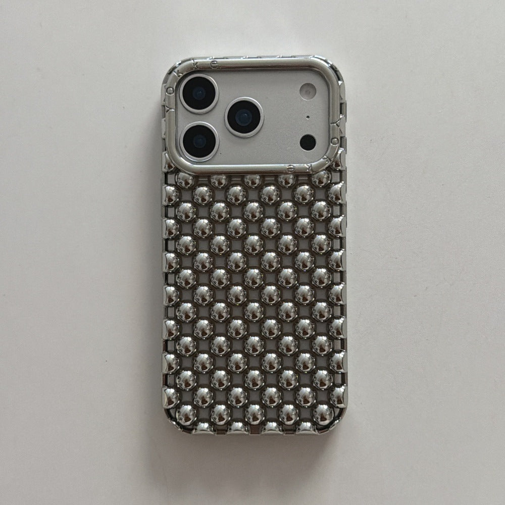 Apple Iphone Solid Color Pearl Creative Mobile Phone Case (Exclusive)