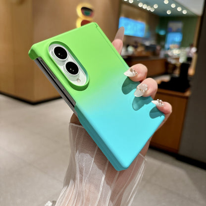 Samsung Fold wide phone magnetic closure gradient frosted case (Exclusive)