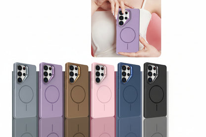 Samsung Ultra Series Pinchuang Solid Color Magnetic Lens Holder Anti-Fall Protective Cover  (Exclusive)