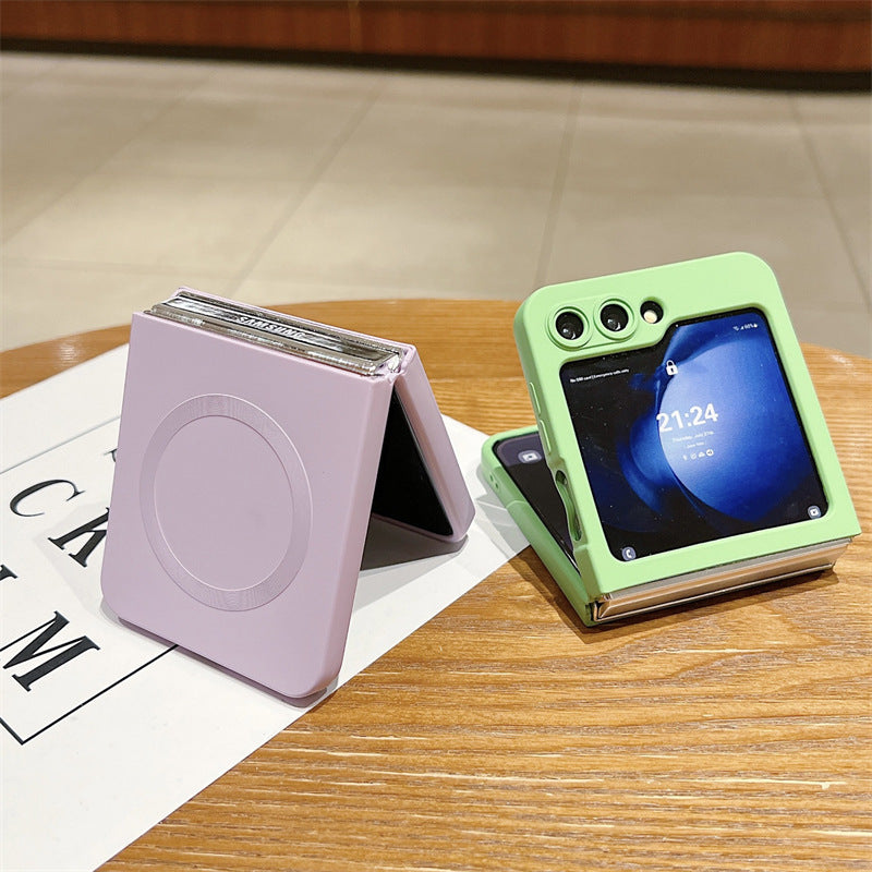 Samsung Flip series Liquid Stacked Silicone Magnetic Anti-Fall Protective Case (Exclusive)