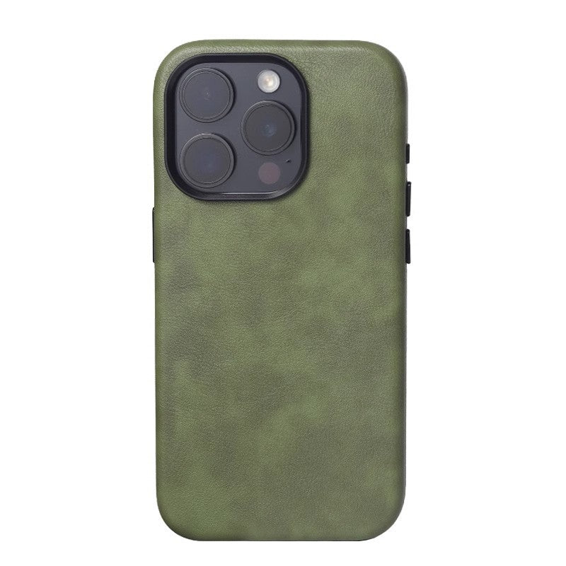 Apple Iphone series Crazy Horse Leather Retro Magnetic Suction Case (Exclusive)