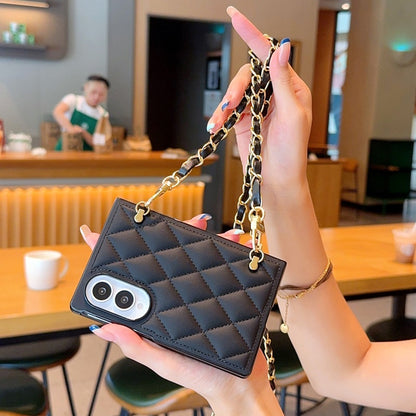 Samsung Fold series premium leather, Chanel-style pearl bracelet Case (Exclusive)