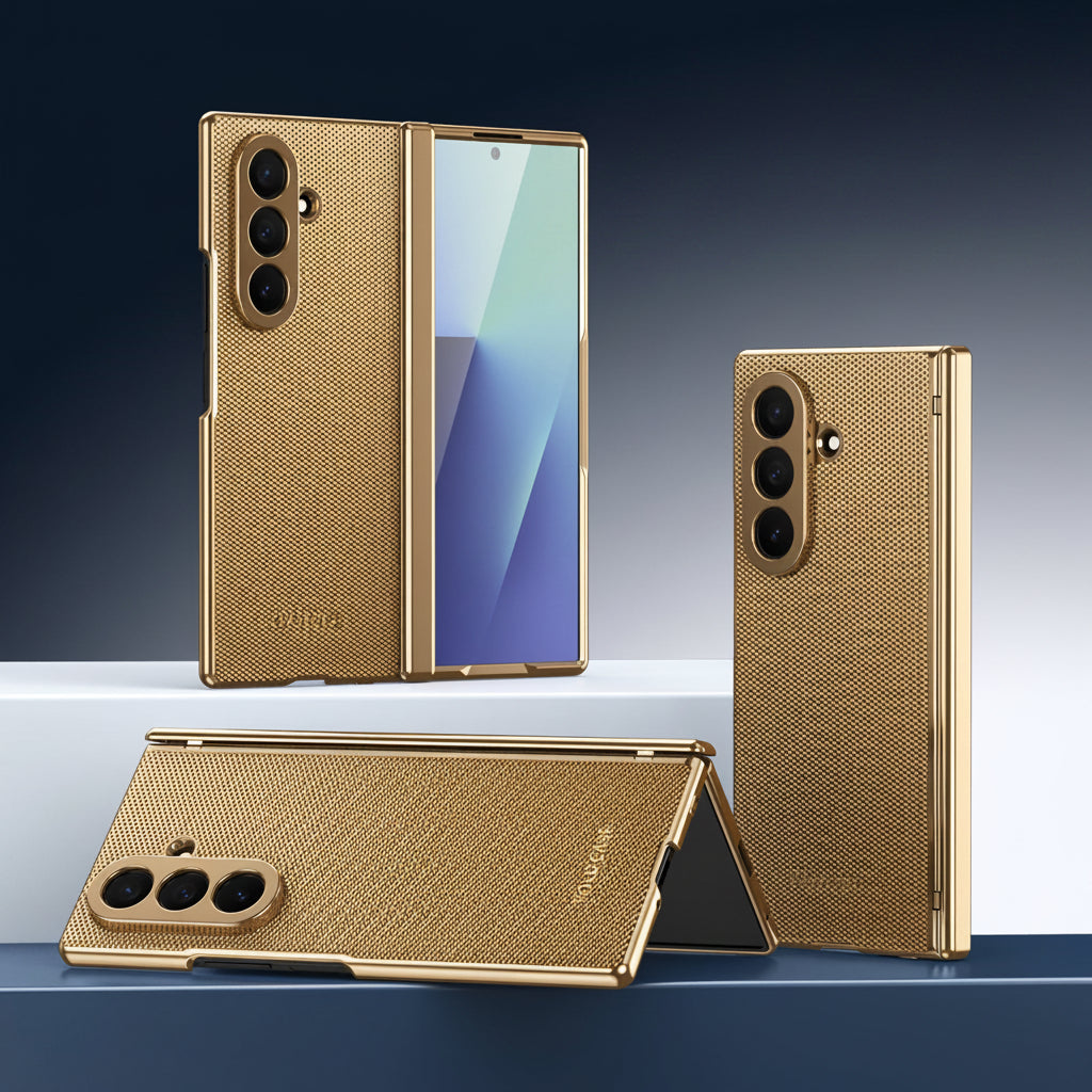Samsung Fold & Flip series Desert Gold with Integrated Film and Hinge case (Exclusive)